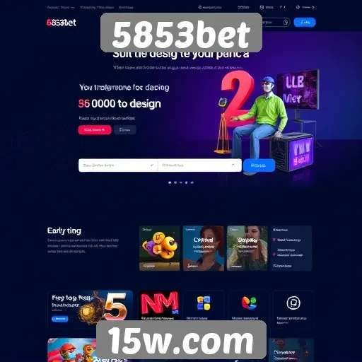 Evolução do design do site 5853bet